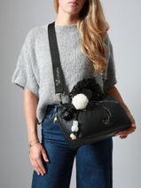 Cross Body Tas Alizier Woomen Zwart alizier WALI06-vue-porte